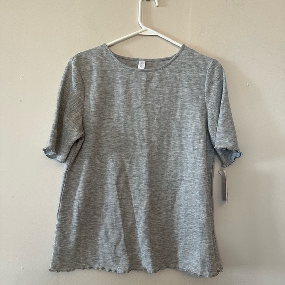 Stars Above Women's Textured Knit Pajama Top S - Picture 2 of 3